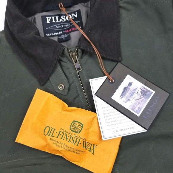NWT FILSONShooting Coat Jacket, Otter Green